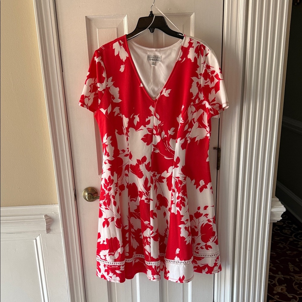Signature by Robbie Bee Elegant Cream Dress